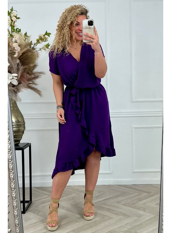 Curvy Musthave Spanish Dress - Purple PRE-ORDER