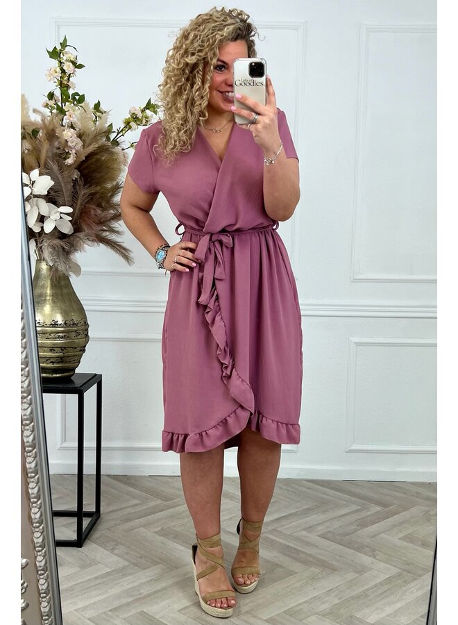 Curvy Musthave Spanish Dress - Mauve PRE-ORDER