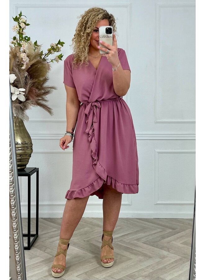 Curvy Musthave Spanish Dress - Mauve PRE-ORDER