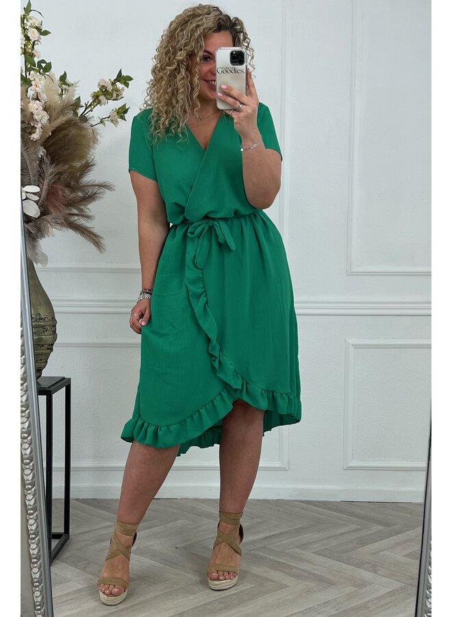 Curvy Musthave Spanish Dress - Green PRE-ORDER