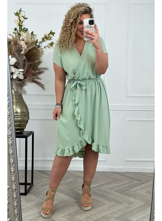 Curvy Musthave Spanish Dress - Mint