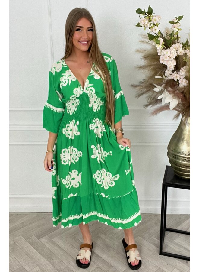 Macy Taille Dress - Green