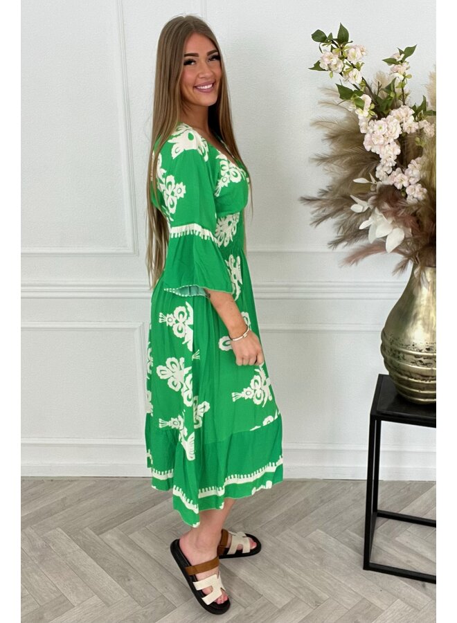 Macy Taille Dress - Green