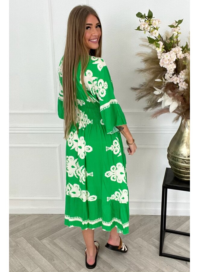 Macy Taille Dress - Green