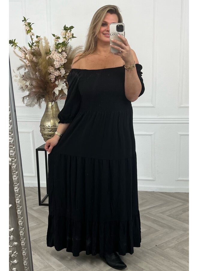 Long Celeste Dress - Black