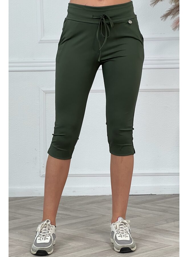 Capri Travel Pants - Armygreen