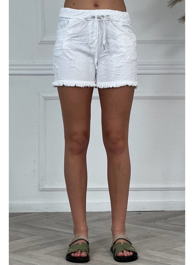 Super Stretch Short - White