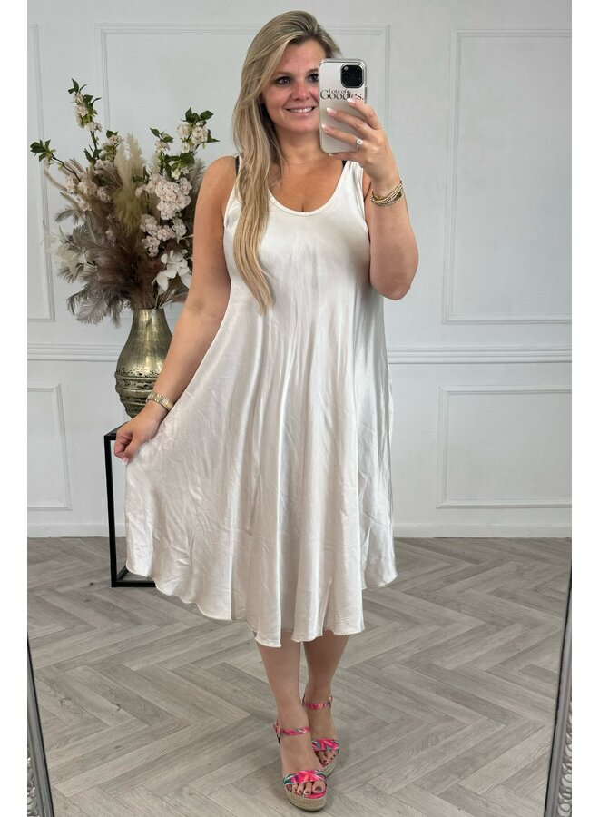 Silky Sia Dress - Pearl