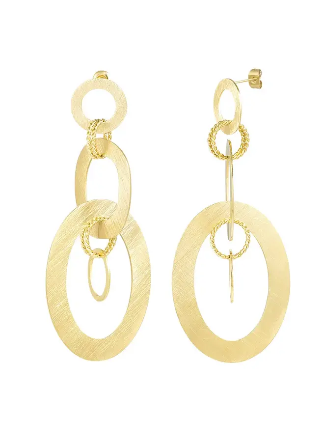 Gold Circle Earrings