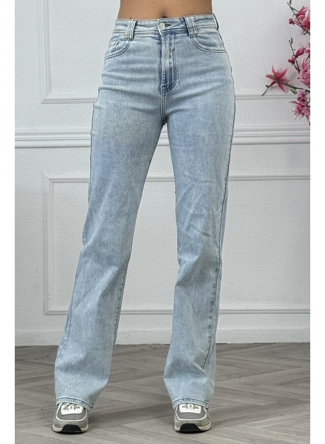 Joy Wide Leg Jeans - Light Blue