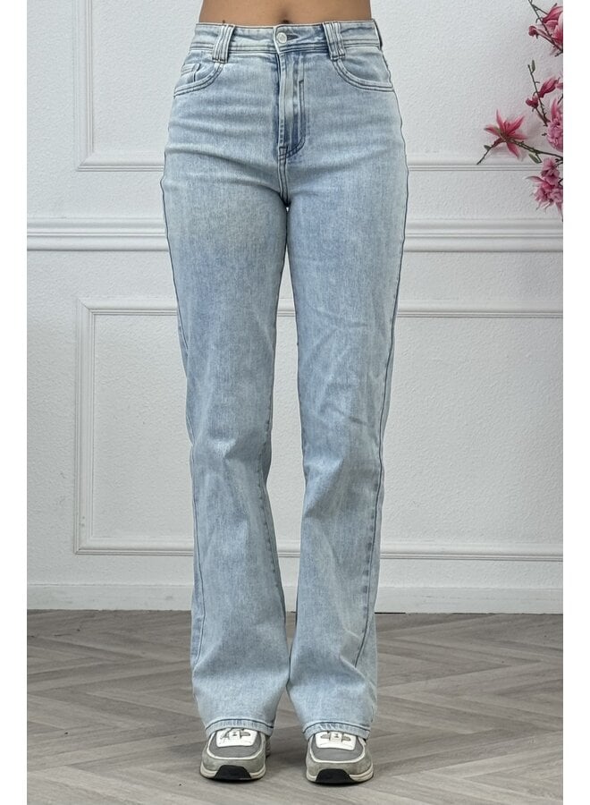 Joy Wide Leg Jeans - Light Blue