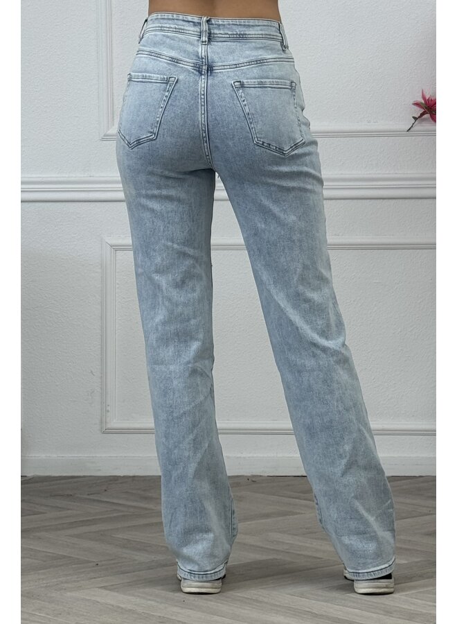 Joy Wide Leg Jeans - Light Blue