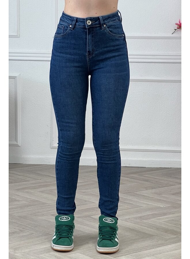 Amber Push Up Jeans - Dark Blue