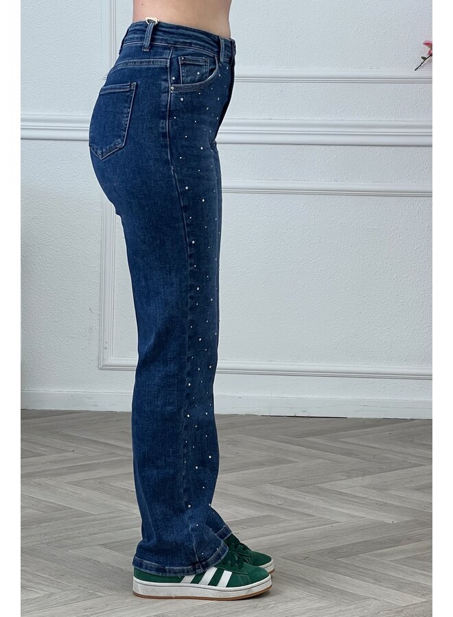 Lizzy Studded Jeans - Blue