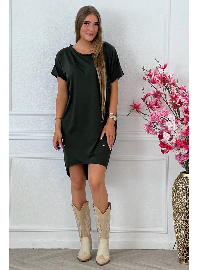 Comfy Summer Dress - Armygreen