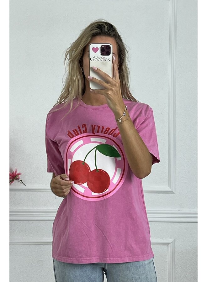 Cherry Shirt - Pink