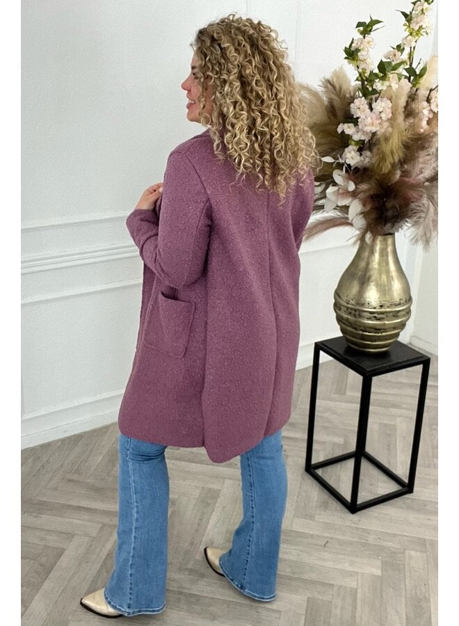 Autumn Teddy Coat - Mauve PRE-ORDER