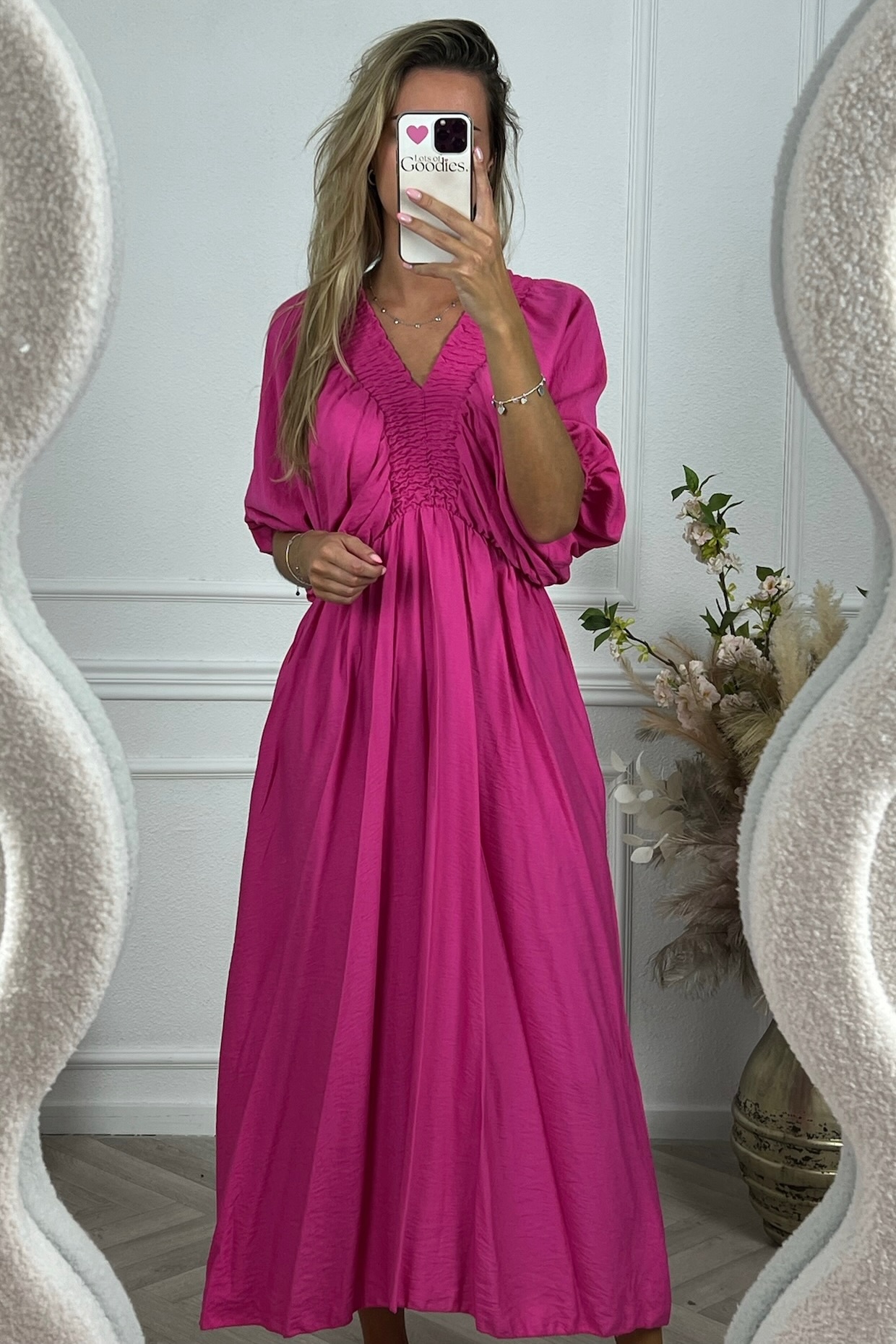 Fuchsia jurk hotsell