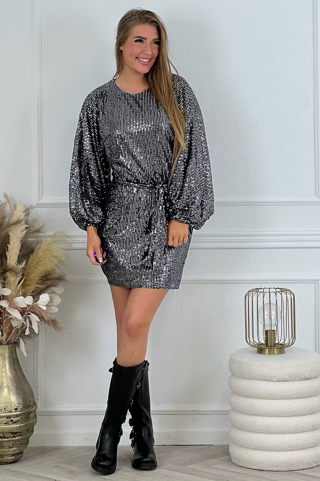 Perfect Side Strik Dress - Black