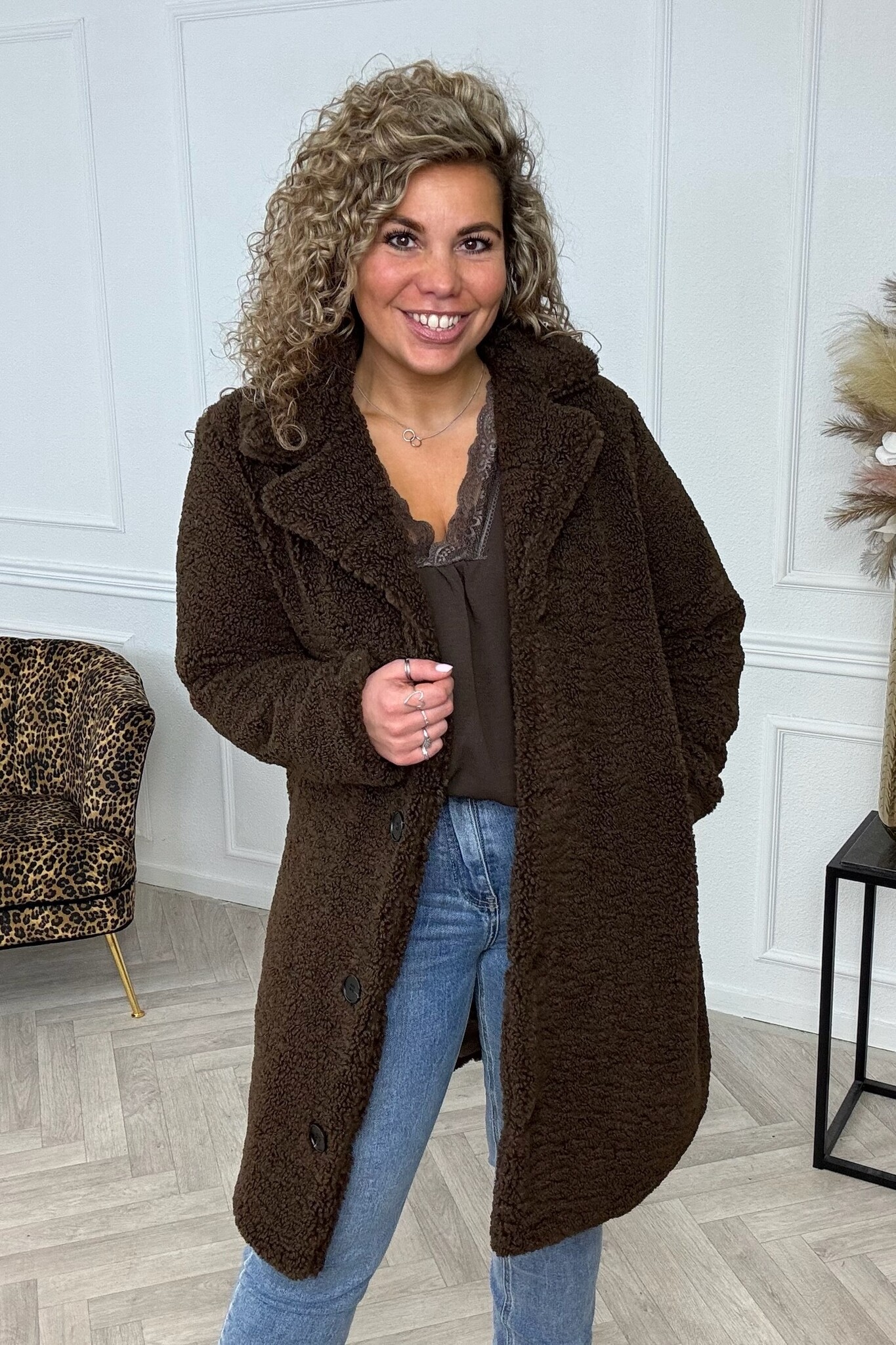 Amazing Teddy Jacket - Dark Brown