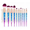 10 pc Rainbow Makeup Brush Set