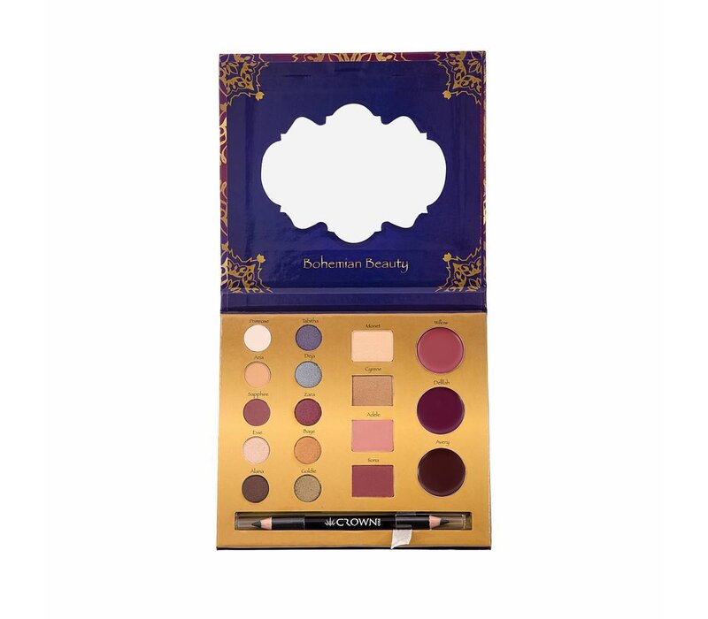 Crown Brush Pro Travel Palette Aulora