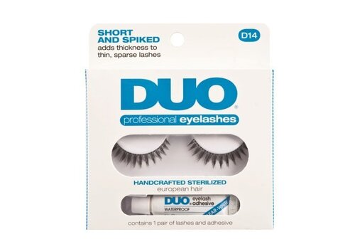 DUO Professional Eyelashes D14 Short and Spiked