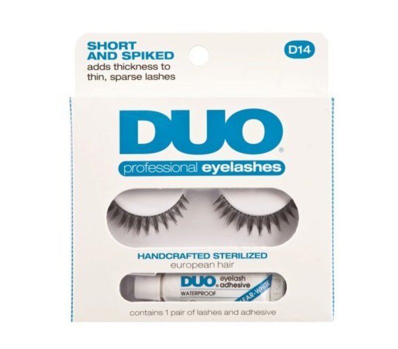 DUO Professional Eyelashes D14 Short and Spiked