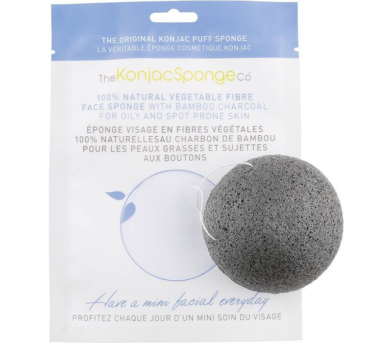 The Konjac Sponge Facial Puff Bamboo Charcoal
