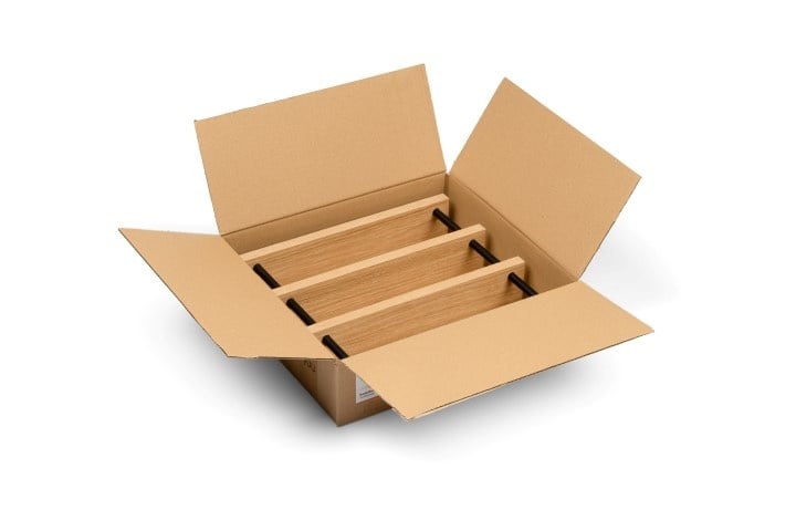 Veneered Wood Grill Element Dowel Oak 78mm height, 19mm thick, 65mm gap