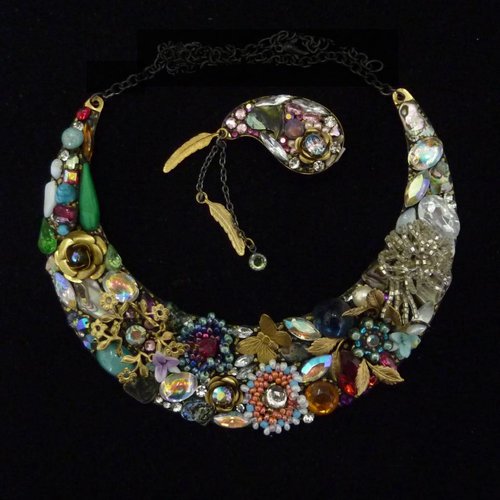 Annie Sherburne Vintage Crescent crystal necklace Annie Sherburne Vintage Crescent crystal necklace