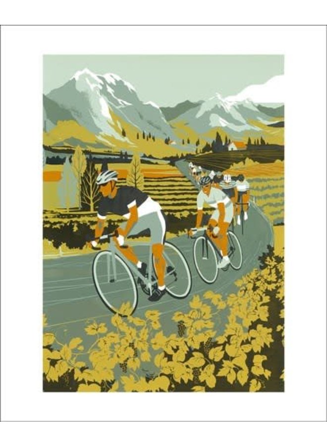 Vineyard Cyclists card by Eliza Southwood