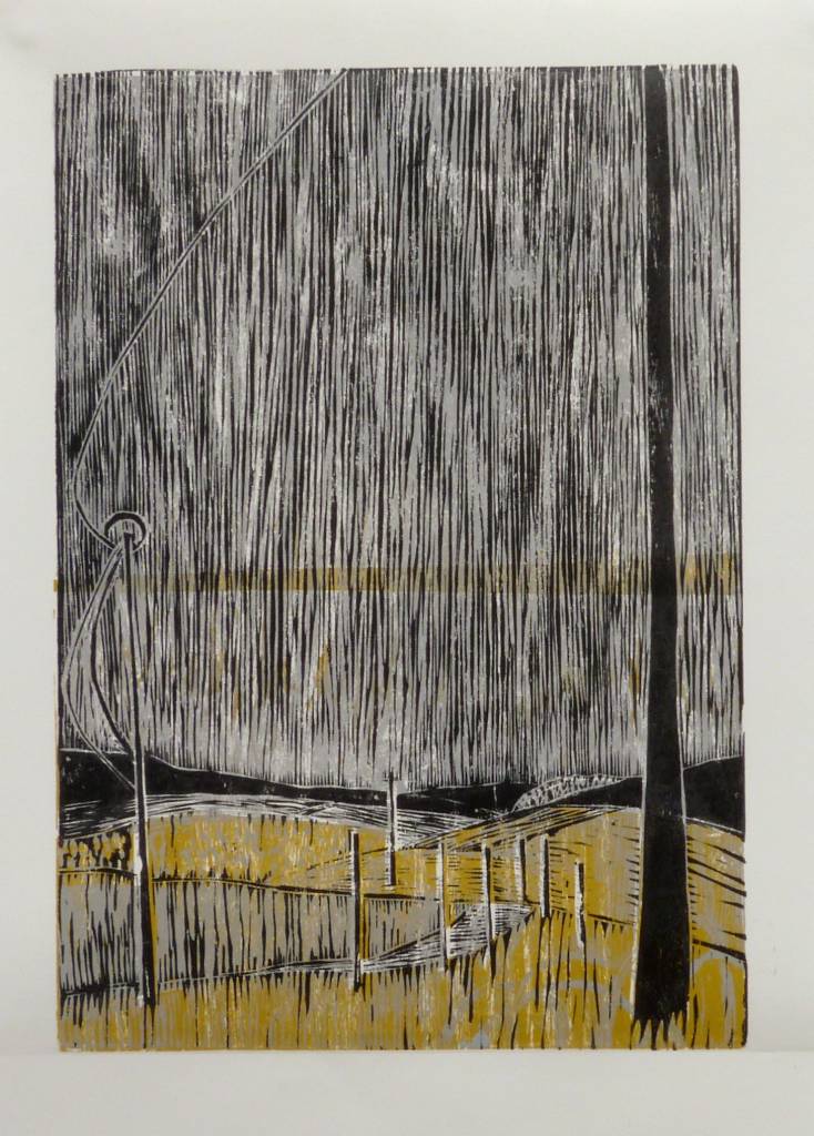 Raining Stair Rods On The Widdop Road Woodcut Prints Woodcuts