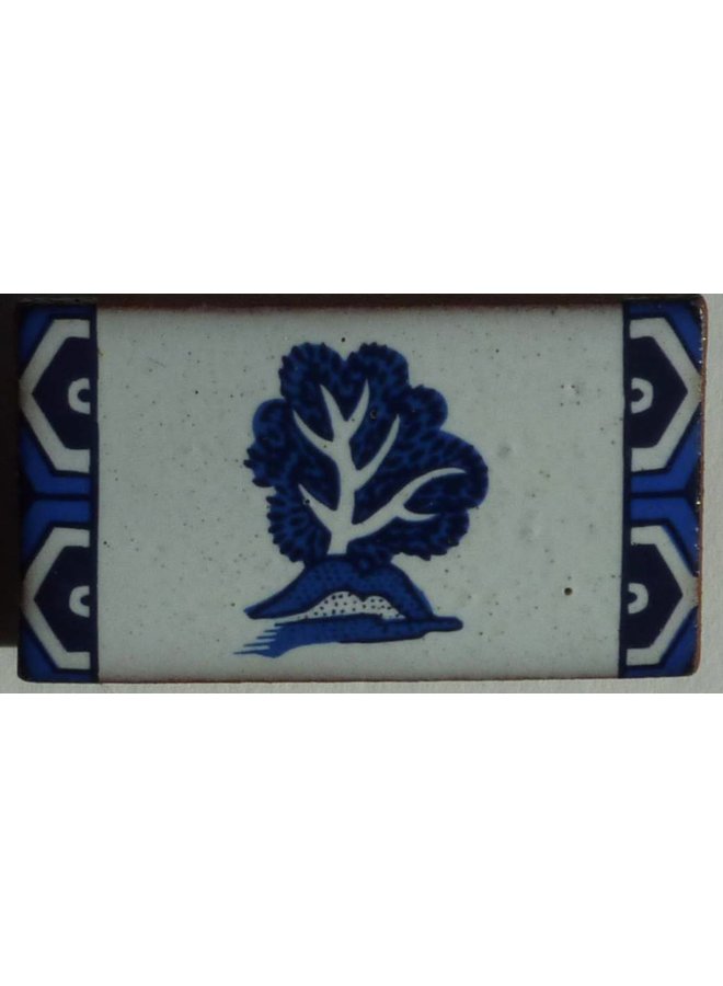 Willow pattern tree brooch