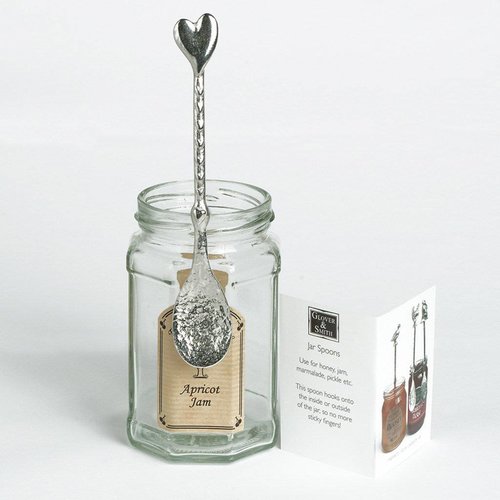 Glover and Smith Heart Long Jar Spoon Glover and Smith Heart Long Jar Spoon