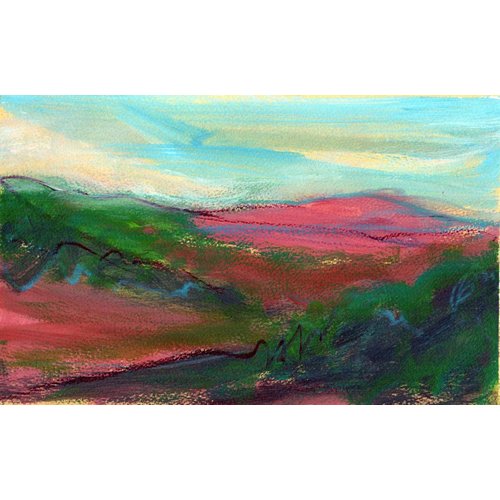 Liz Salter Distant Pink Hill Liz Salter Distant Pink Hill