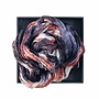 Tortoiseshell Long Crinkle Silk Scarf
