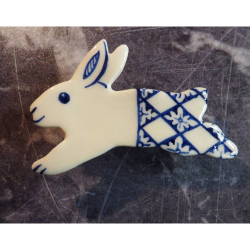 Pretender To The Throne Hare ceramic brooch 012 Pretender To The Throne Hare ceramic brooch 012