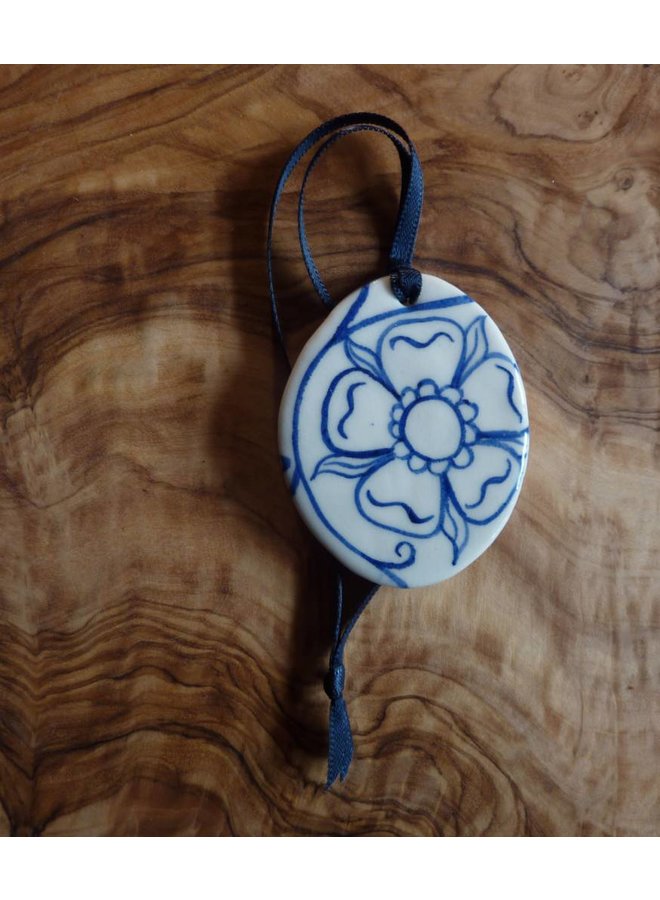 Ovale Keramik Dekoration Sml.