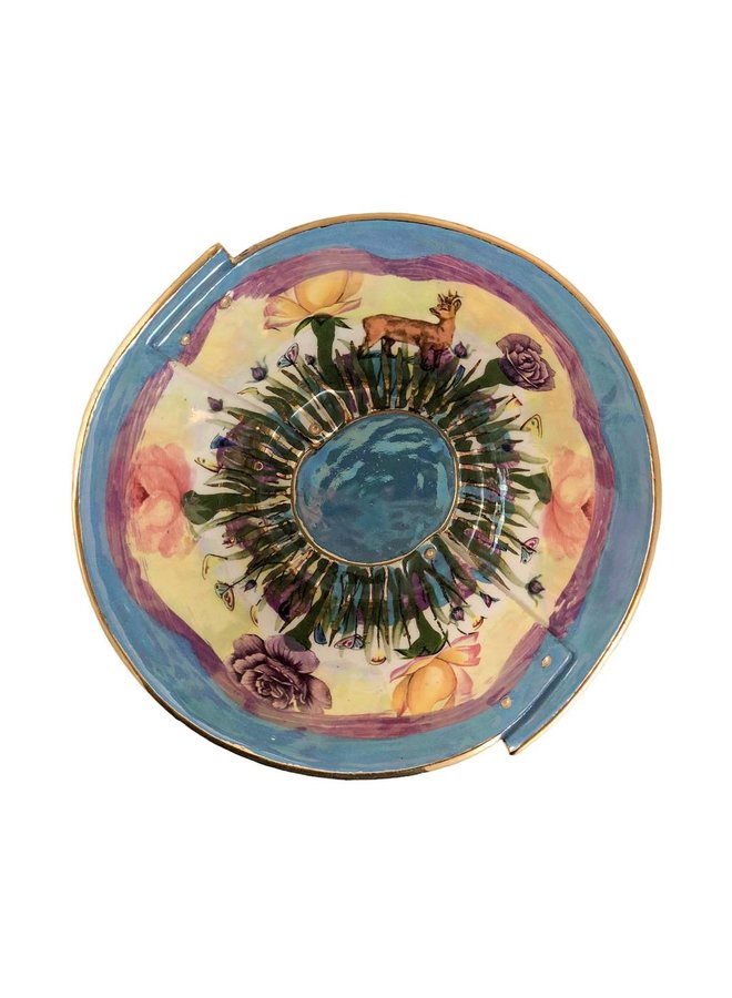 Copy of Butterfly and Rose Lustre bowl