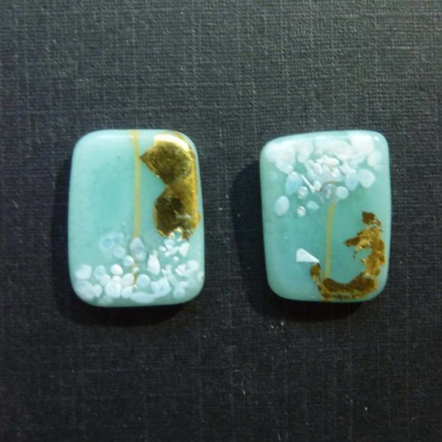 Helen Chalmers Dekorplatte blau Gold Helen Chalmers Dekorplatte blau Gold