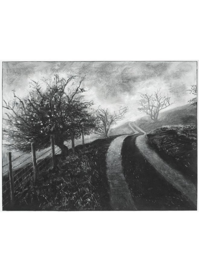 Mist on The Road to Rake Farm No. 3 Drawing 010