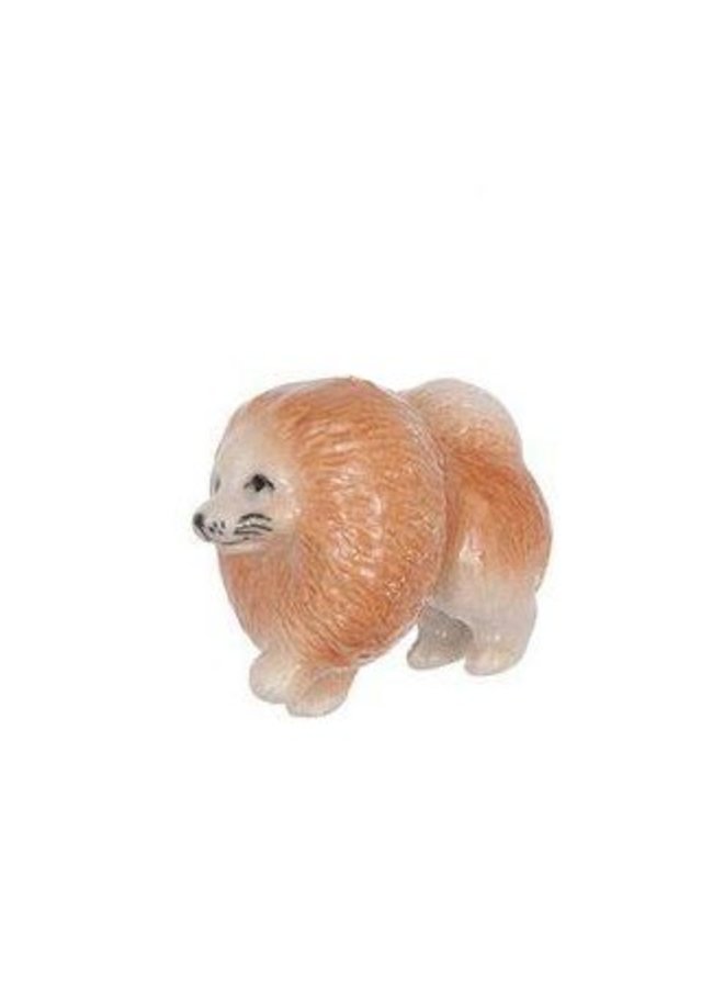 Pomeranian Dog charm porcelana pintada a mano