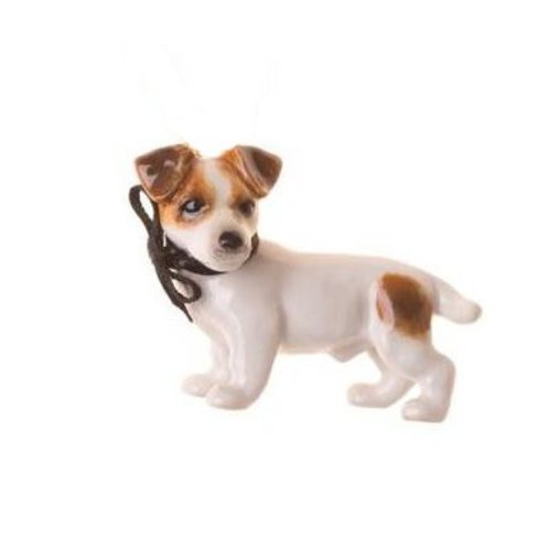 And Mary Jack Russel Hund Charm handbemaltes Porzellan And Mary Jack Russel Hund Charm handbemaltes Porzellan