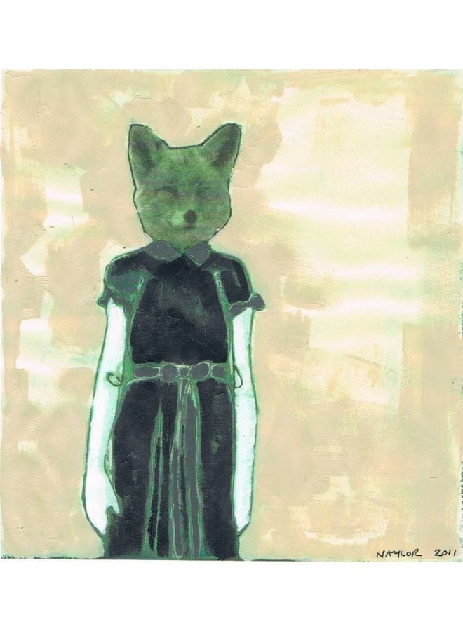 Copy of Cat -  mixed media painting