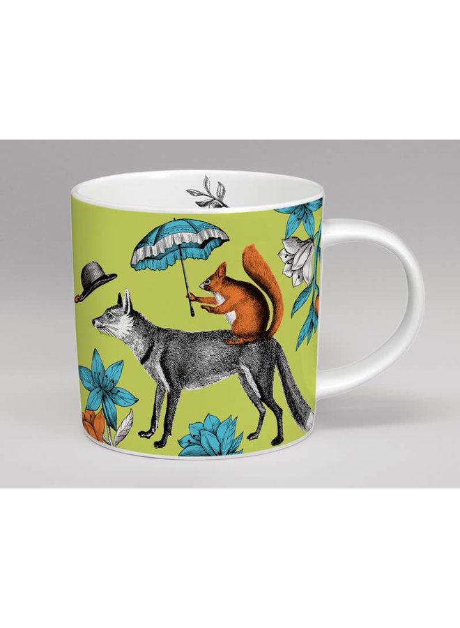Menagerie Mr. fox large Green mug 04