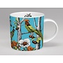 Menagerie Birds taza grande hecha en Stoke