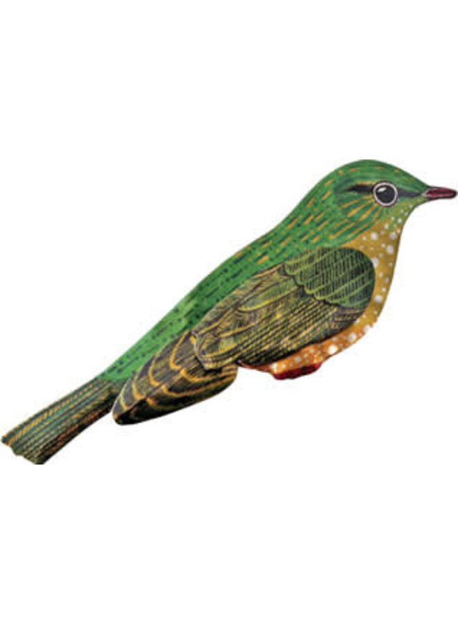 Bird Enamel Brooch