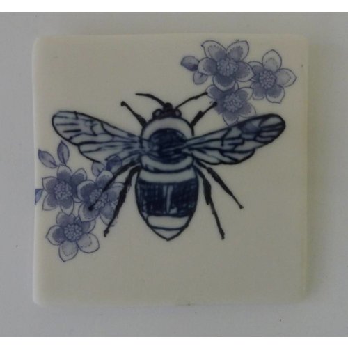 Martha's Grandad Blaue Hummel-Biene-Fliese Martha's Grandad Blaue Hummel-Biene-Fliese