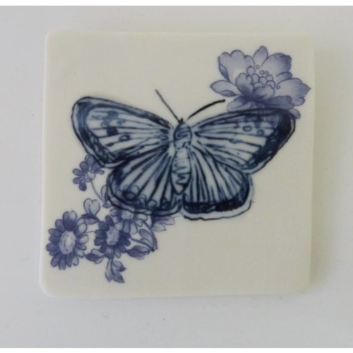 Martha's Grandad Blaue Schmetterlingsfliese Martha's Grandad Blaue Schmetterlingsfliese